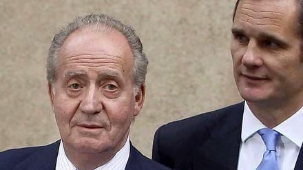 Nicht mehr erwünscht. Spaniens König Juan Carlos (l.) sind die Geschäfte seines Schwiegersohns Inaki Urdangarin zu windig.