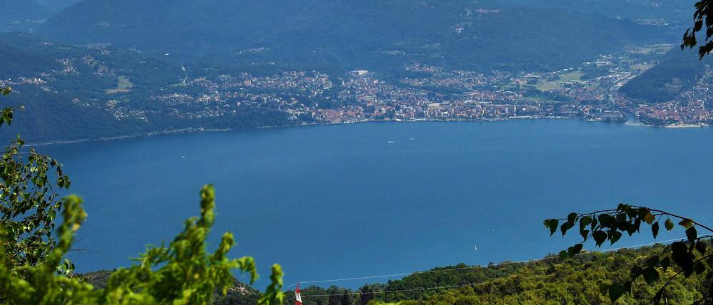 Der Lago Maggiore in Italien. 