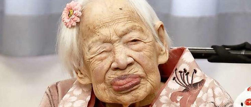 Sie ist die älteste Frau der Welt: Die Japanerin Misao Okawa ist am Donnerstag 117 Jahre alt geworden.