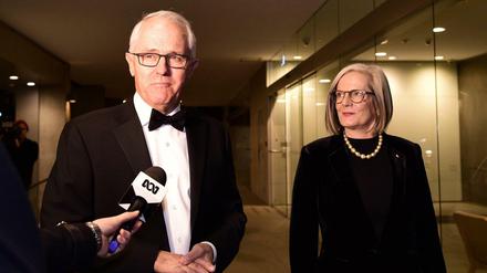 Ex-Premier Malcolm Turnbull mit seiner Frau Lucy. Sie darf mit zum Ball, aber nicht Mitglied werden. Seine Tochter Daisy ist darüber empört. 
