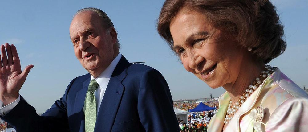 Sind einander nicht mehr besonders grün: Spaniens König Juan Carlos und Königin Sofia.