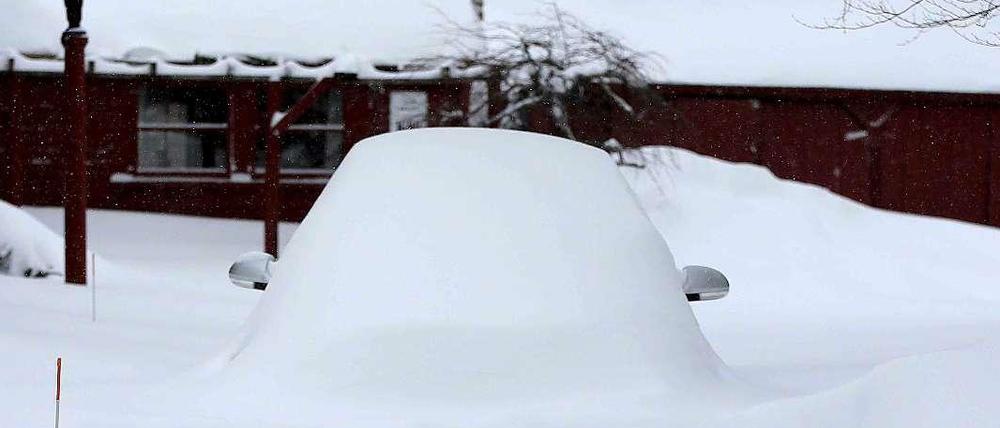 Blizzard "Juno" brachte viel Schnee mit in den Nordosten der USA, wie hier in New York.