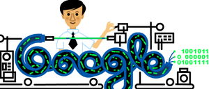Die Suchmaschine Google widmete Charles K. Kao und seiner Glasfaser-Technologie heute ein Doodle. 