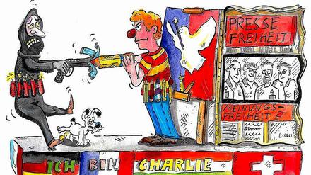 Der Kölner Karneval verzichtet auf einen umstrittenen Rosenmontags-Wagen, der den Anschlag auf das französische Magazin "Charlie Hebdo" satirisch aufgreifen sollte.