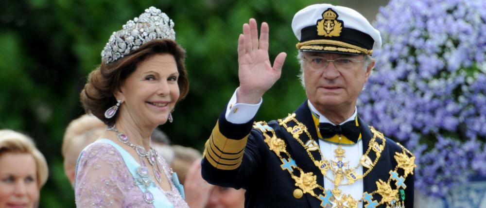 Heute feiert Carl Gustaf - hier mit seiner Frau, der gebürtigen Deutschen Silvia Sommerlath - seinen 70. Geburtstag