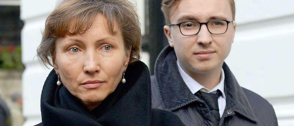Ehefrau Marina Litvinenko und Sohn Anatoly hoffen, dass der Fall des ermordeten Alexander aufgeklärt wird.