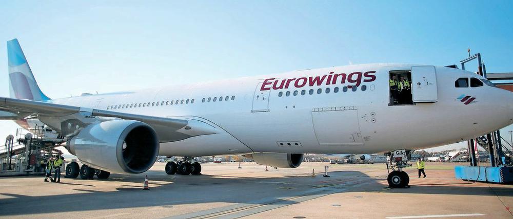 Ein Flugzeug von Eurowings (Archivbild) 