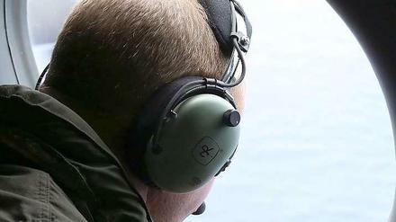 Ein Pilot der neuseeländischen Luftwaffe bei der Suche nach Flug MH370.