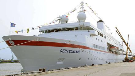 Das Kreuzfahrtschiff "MS Deutschland".