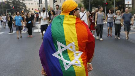 Teilnehmer der Gaypride am 2. August 2018 in Jerusalem. 