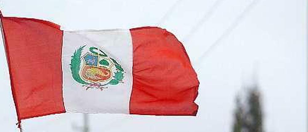 Die peruanische Flagge.
