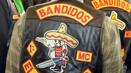 Nicht verboten: Rocker dürfen wieder ihre Kutten tragen, wie hier ein Mitglied der Rockerband "Bandidos". 