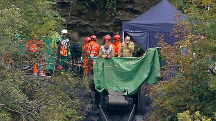 Aller Einsatz nützte nichts, vier Bergleute starben beim Grubenunglück in der walisischen Stadt Cilybebyll.
