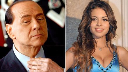 Silvio Berlusconi und "Ruby". Berlusconi wurde in zweiter Instanz freigesprochen.