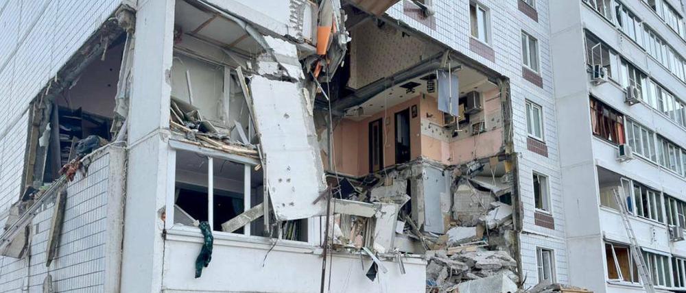 Explosion in einem Wohngebäude in Noginsk bei Moskau.