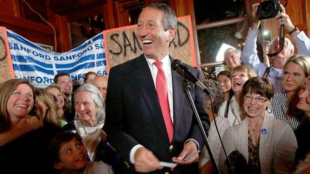 Von Wählerinnen gefeiert: Mark Sanford nach dem Wahlsieg. 