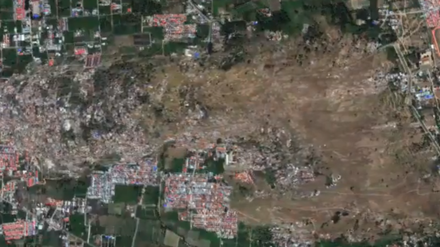 In Palu im Ortsteil Balaroa sind nach den Beben am 28. September rund 1000 Häuser verschwunden.