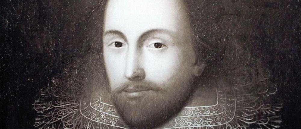 Eines der neuen Gemälde, die angeblich William Shakespeare abbilden.