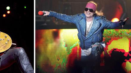 Gitarrist Slash und Sänger Axl Rose von Guns'N'Roses - hier Archivbilder aus dem Jahr 2012.