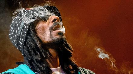 US-Rapper Snoop Dogg während eines Auftritts.
