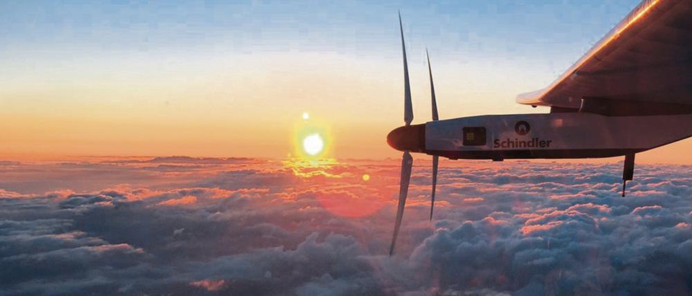 "Solar Impulse 2" über den Wolken