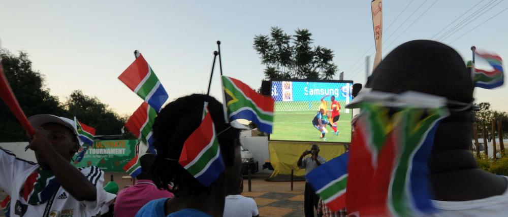 Südafrikanische Fußballfans erlebten am Wochenende eine Überraschung.