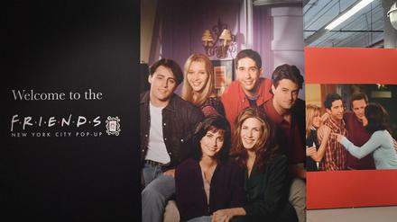 Posters der Serie „Friends“ hängen in New York bei einer Pop-Up Pressevorschau im September 2015. 