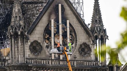 Sicherungsarbeiten an Notre-Dame 