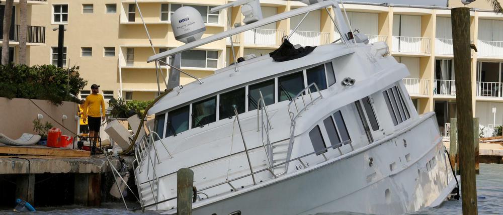 Schwere Jachten hatten "Irma" genau so wenig entgegenzusetzen wie Armensiedlungen mit mobilen Häusern. 