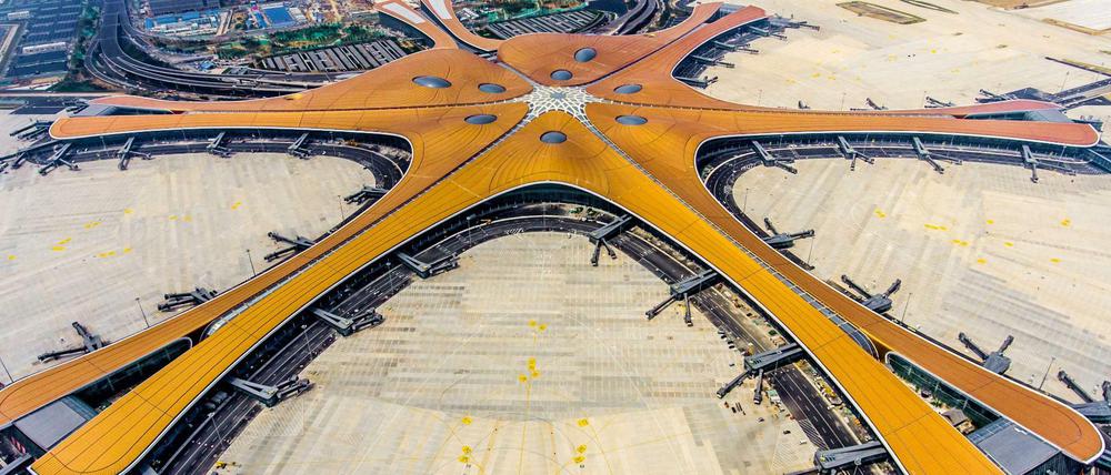 Nur vier Jahre Bauzeit: Mega-Flughafen in Peking eröffnet