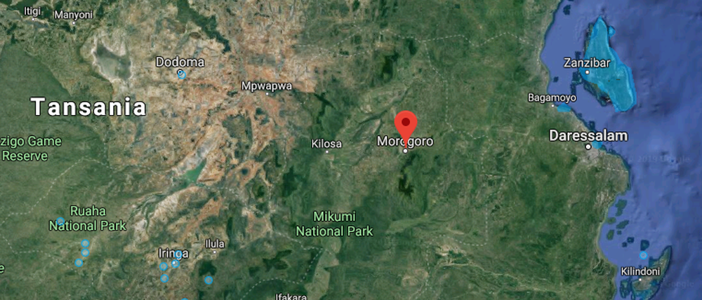 Der Tankwagen kippte in Morogoro um, im ostafrikanischen Tansania.