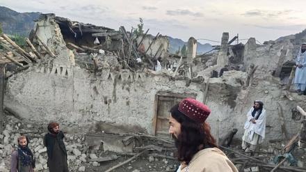 Zerstörung durch ein schweres Erdbeben in der afghanischen Provinz Paktika 