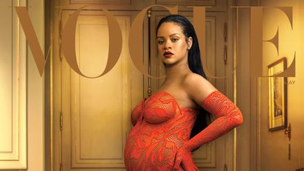 Die hochschwangere Rihanna fotografiert von Annie Leibovitz für die Mai-Ausgabe der US-Vogue.