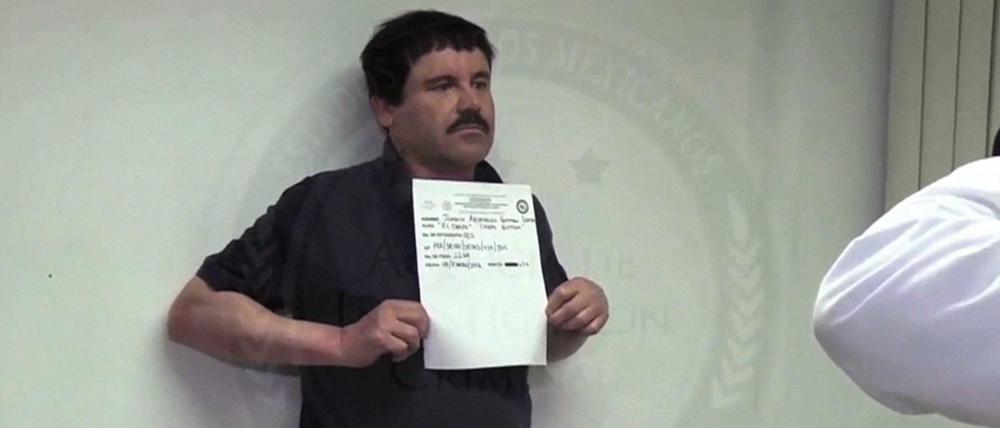 Der "liebevolle Ehemann" bei seiner Verhaftung: "El Chapo" Guzman. 