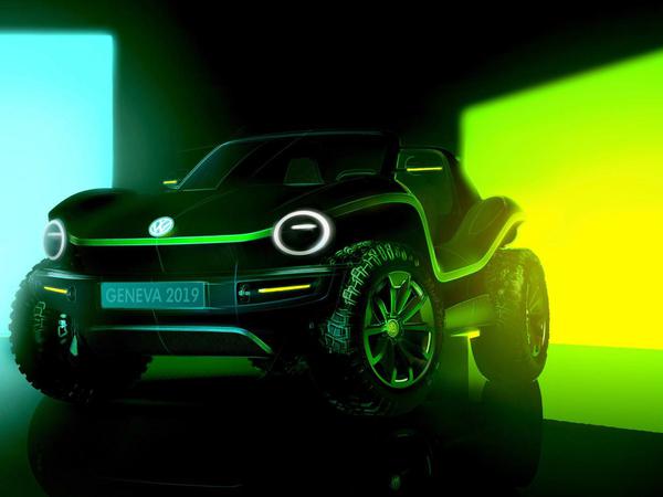 Comeback unter Strom: Volkswagen zeigt beim Genfer Autosalon im März 2019 einen elektrischen "Buggy" als Neuinterpretation des kultigen Strandautos.