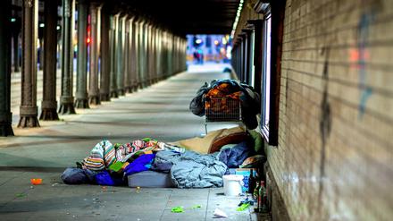 Die Habseligkeiten eines Obdachlosen (Symbolbild)