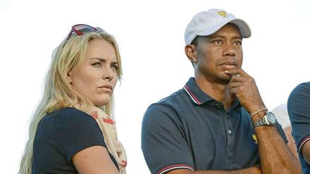 Zu viel Sport: Skistar Lindsey Vonn und Golf-Legende Tiger Woods.
