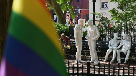 Das Stonewall National Monument im New Yorker Christopher Park erinnert an den Stonewall-Aufstand vor 50 Jahren - die Geburtsstunde der homosexuellen Emanzipationsbewegung.