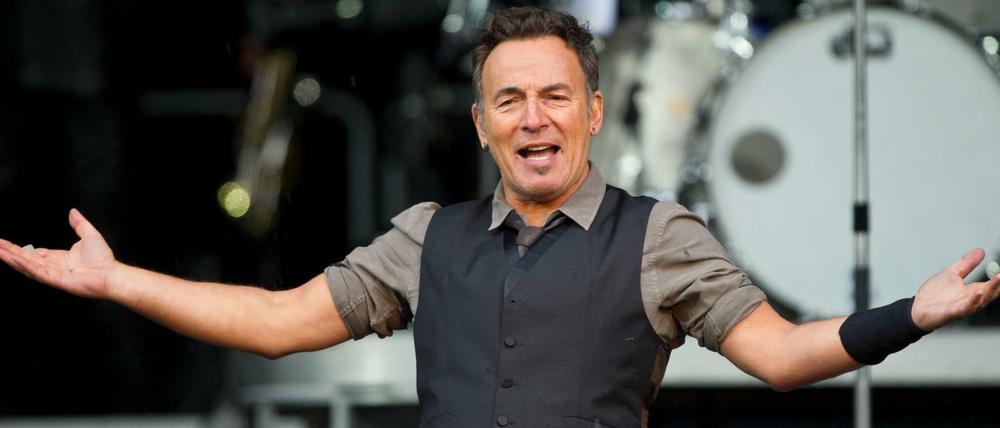 Der US-Sänger Bruce Springsteen bei einem Deutschland-Konzert in München im Mai 2013.