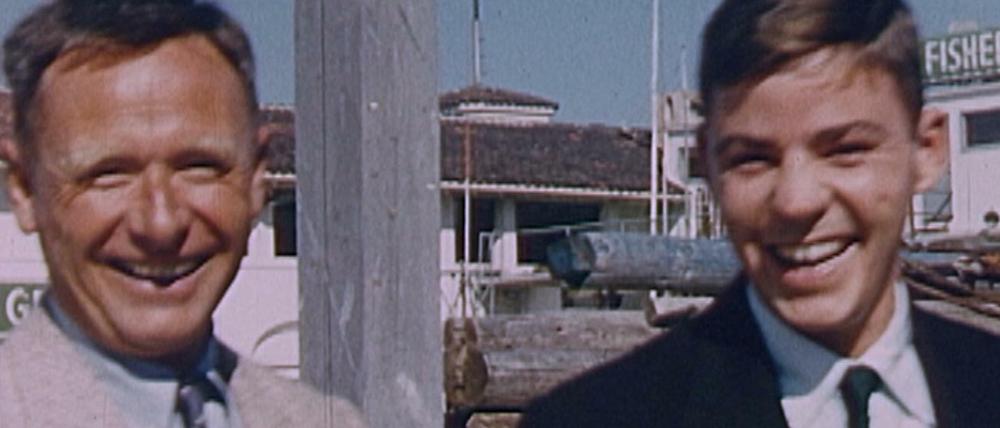 Isherwood und Bachardy 1954 in einem Privatvideo.