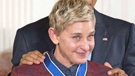 Die US-Komikerin Ellen DeGeneres wird für ihre Zivilcourage von Präsident Barack Obama mit der Medal of Freedom geehrt. 