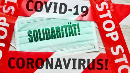 Solidarität in Zeiten des Coronavirus.