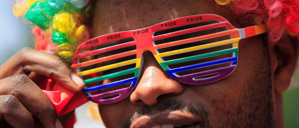Pride in Afrika (Archivbild von einer Demonstration vor der Botschaft Ugandas in Kenia).