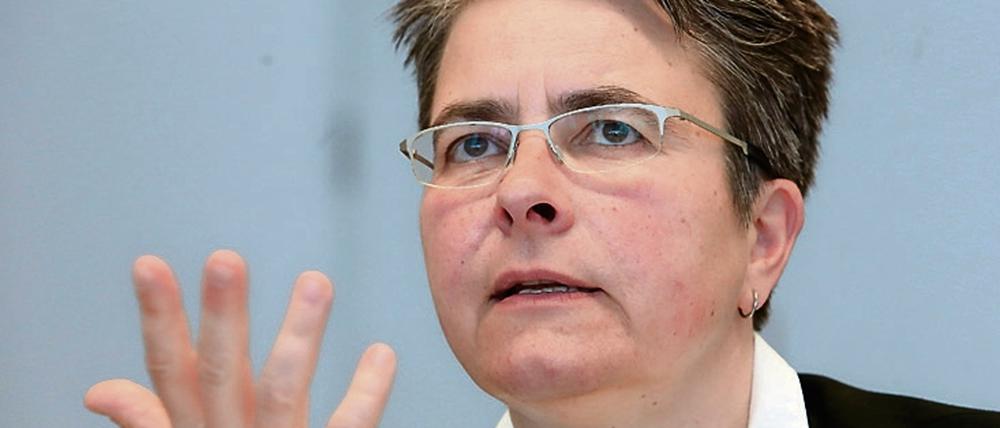 Die Autorin: Monika Herrmann (Grüne), seit 2013 Bezirksbürgermeisterin von Friedrichshain-Kreuzberg. 