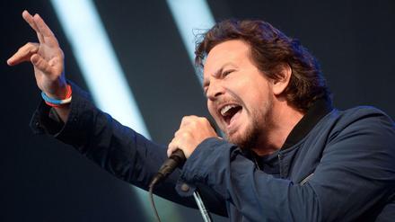 Eddie Vedder beim Berlin-Konzert von Pearl Jam im Juni 2014 in der Wuhlheide.