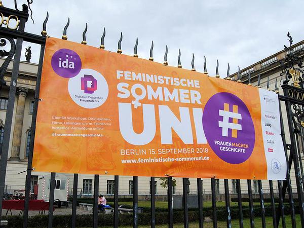 Die Feministische Sommeruni fand Mitte September in der Humboldt-Universität zu Berlin statt. 