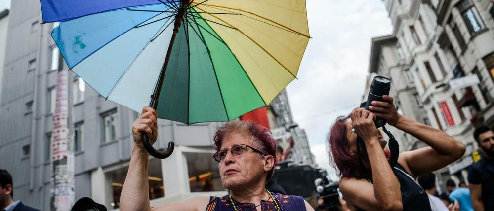 Eine LGBTI-Demonstration in Istanbul im Jahr 2016.