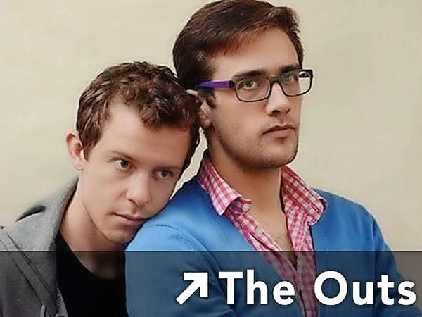 Die Ex-Freunde Jack (Hunter Canning, links) und Mitchell (Adam Goldman) stehen im Mittelpunkt von "The Outs".