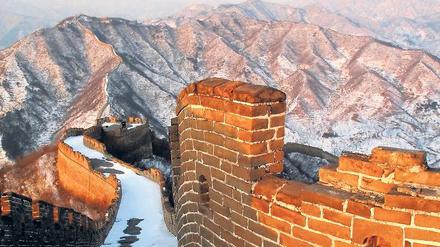 Der Abschnitt der Großen Mauer bei Huanghuacheng ist noch so erhalten, wie er einst gebaut wurde. Und Touristenrummel gibt es hier auch nicht. Foto: imago/Xinhua