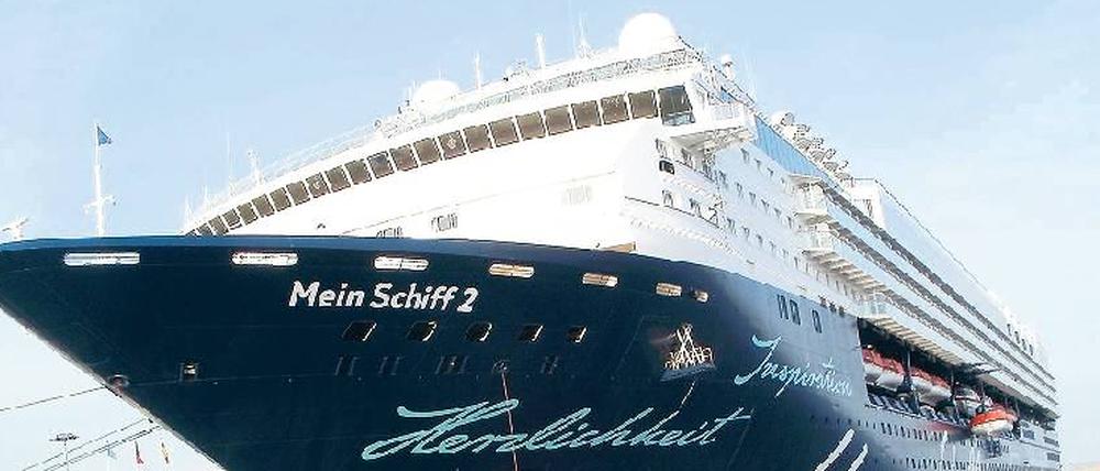 Allzeit gute Fahrt wurde dem neuen Schiff von Tui Cruises gestern bei der Taufe in Hamburg gewünscht. 
